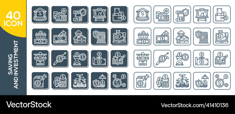 Abstract collection of line analytics vector image