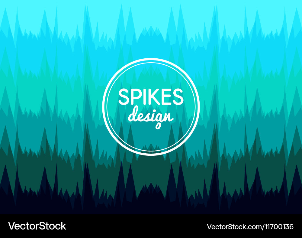 Background sharp spikes vector image