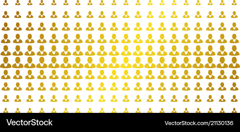 Client gold halftone pattern Client gold halftone pattern vector image