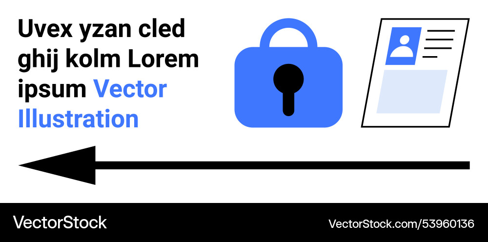 Data security and protection concept with user Data security and protection concept with user Vector Image