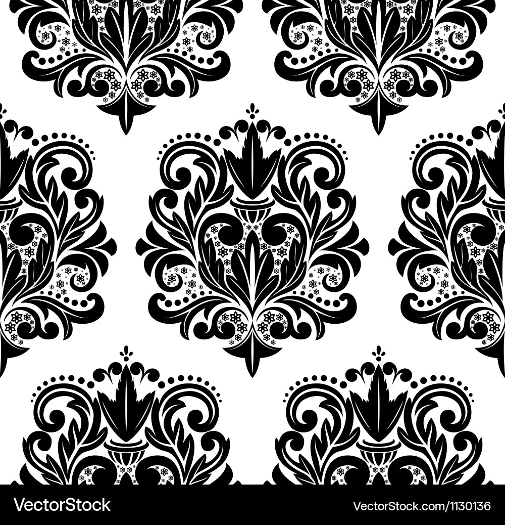 Elegant Damask Pattern Vector Image