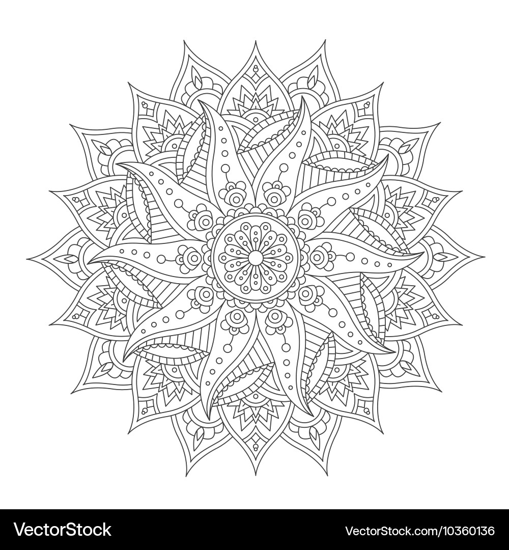 Intricate Mandala Pattern vector image