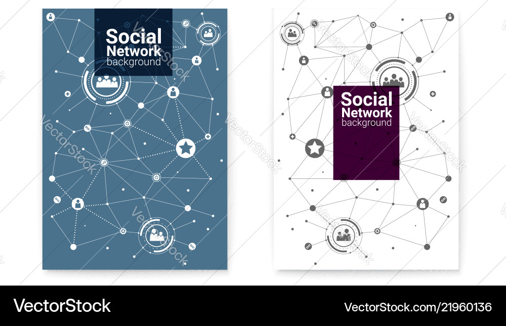 Modern Network Connection Background vector image