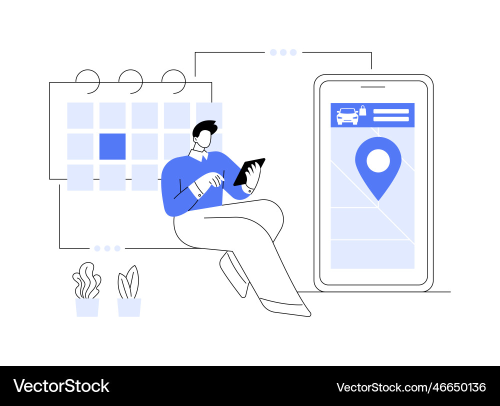 Set quick and efficient delivery service abstract Vector Image