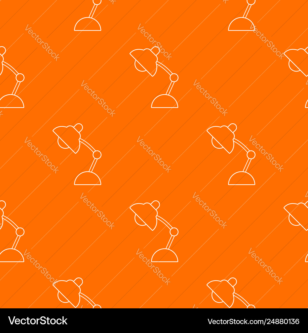 Table lamp pattern orange Vector Image