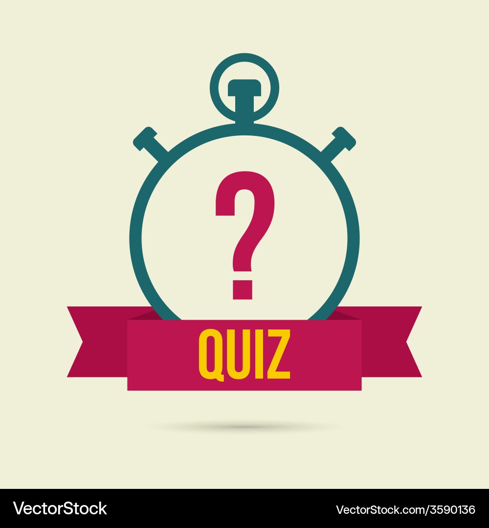 Timer with a question vector image