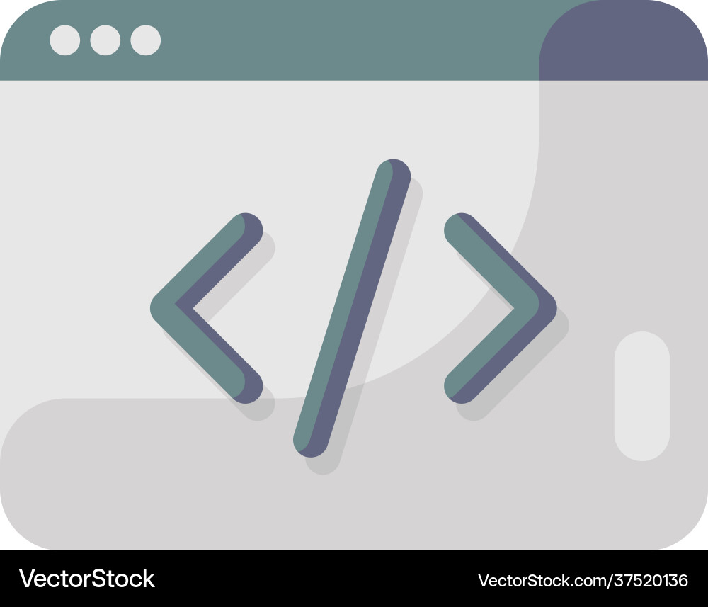 Web programming vector image
