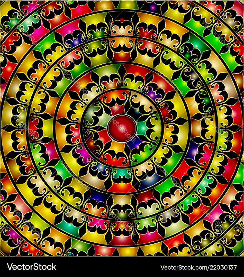 Abstract image of color circles consisting Abstract image of color circles consisting vector image