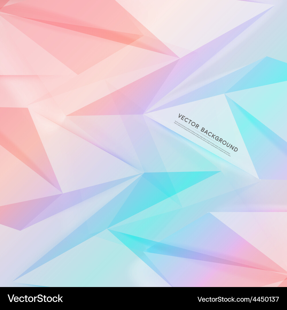 Background abstract polygon triangle vector image