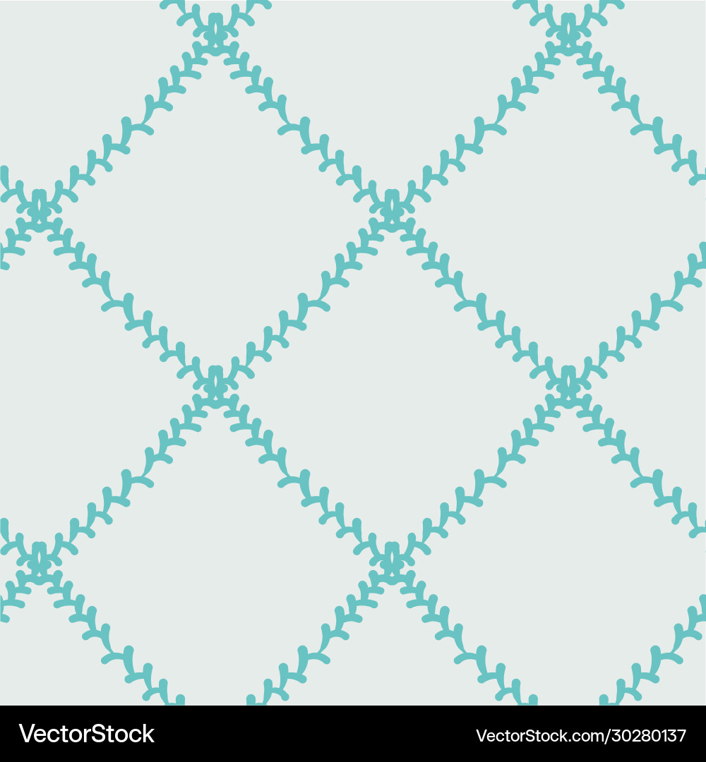 Diamond grid with stitches seamless pattern Diamond grid with stitches seamless pattern vector image