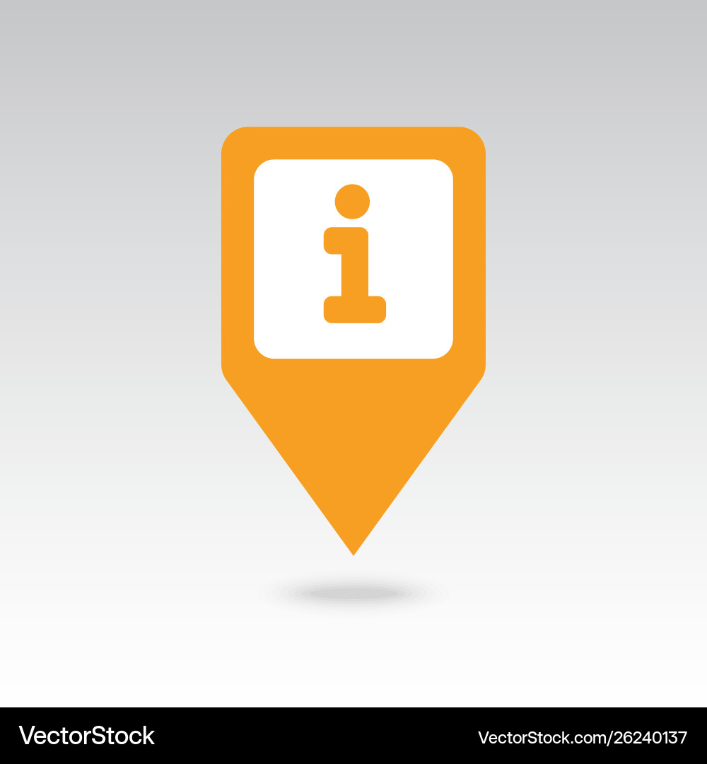 Information pin map icon pointer markers Information pin map icon pointer markers vector image