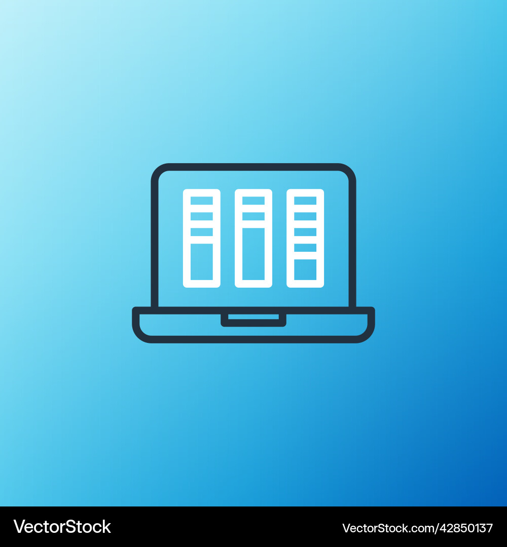 Line sound or audio recorder editor software Vector Image