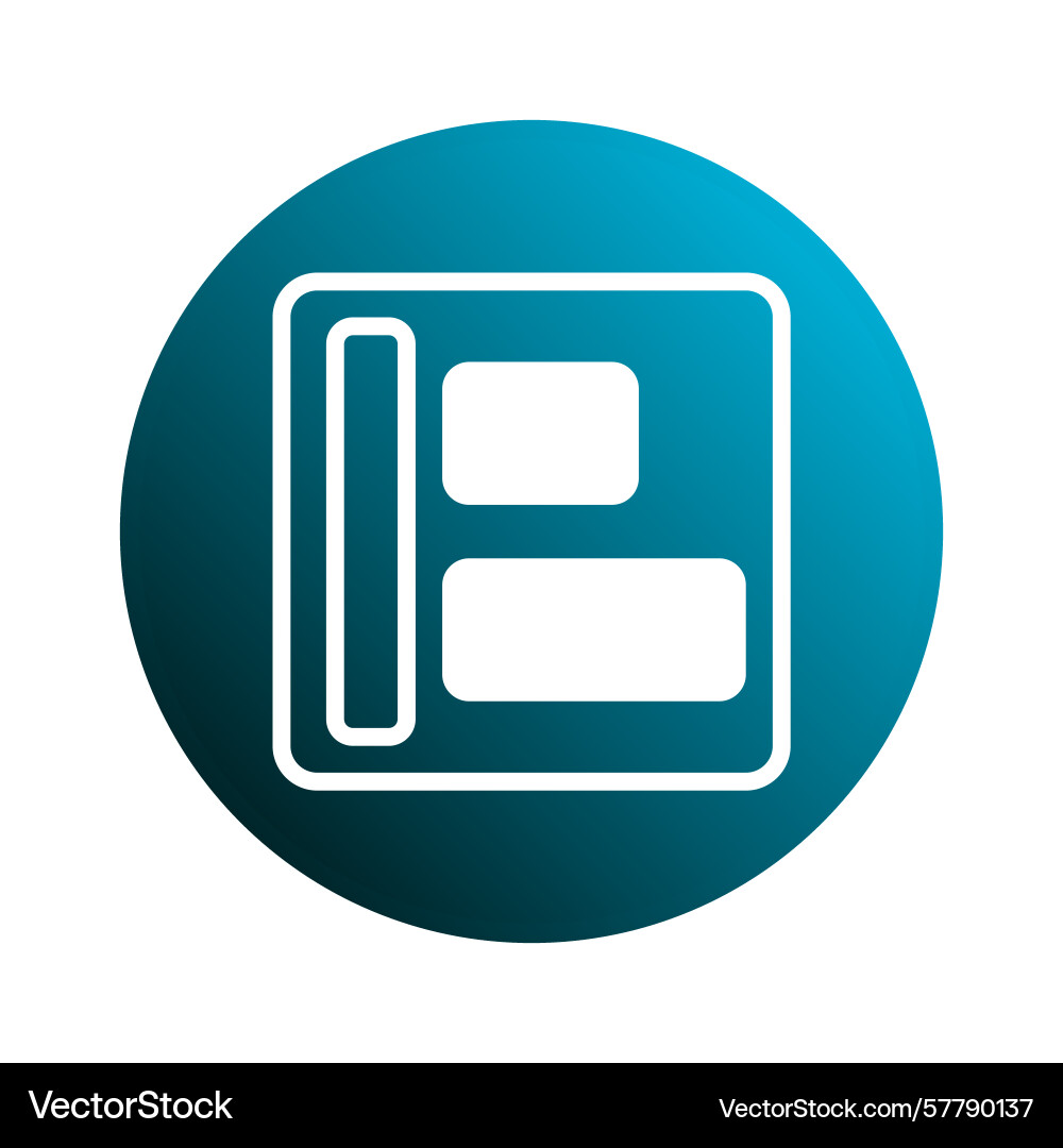Simple and clean icon representing document vector image