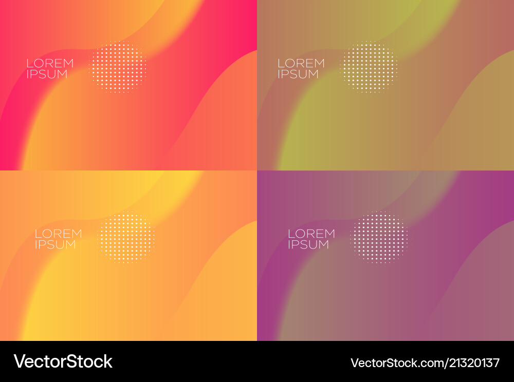Smooth abstract colorful backgrounds set - eps10 Smooth abstract colorful backgrounds set - eps10 Vector Image