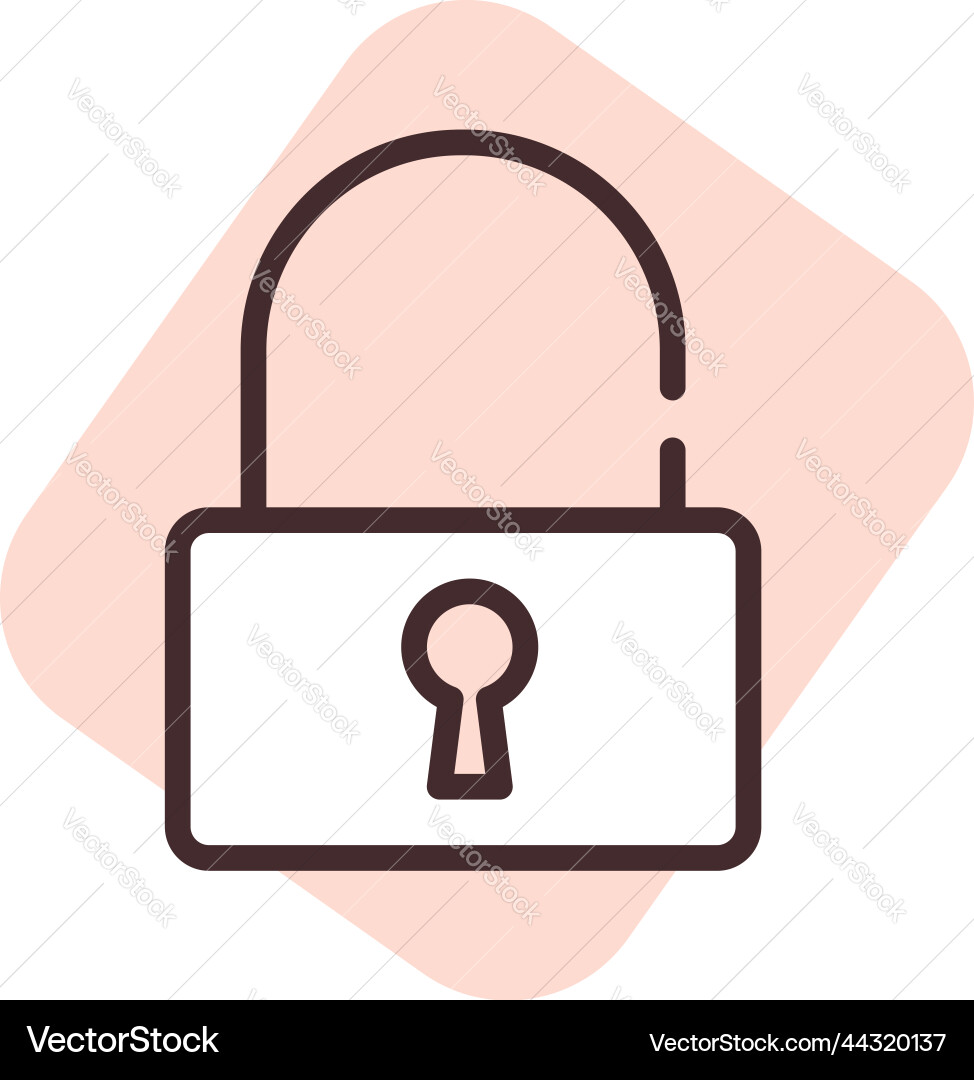 Ui private on white background Vector Image