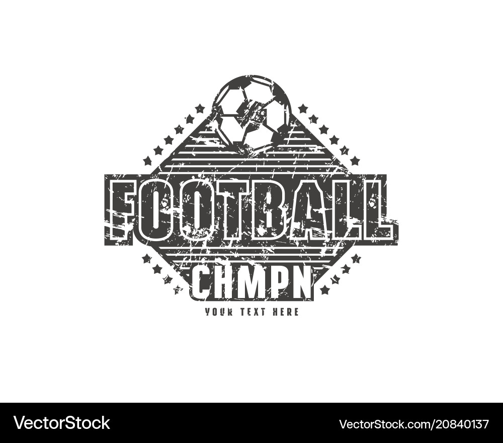 Vorlage Emblem für Fußballmeisterschaft Vorlage Emblem für Fußballmeisterschaft vektorbild