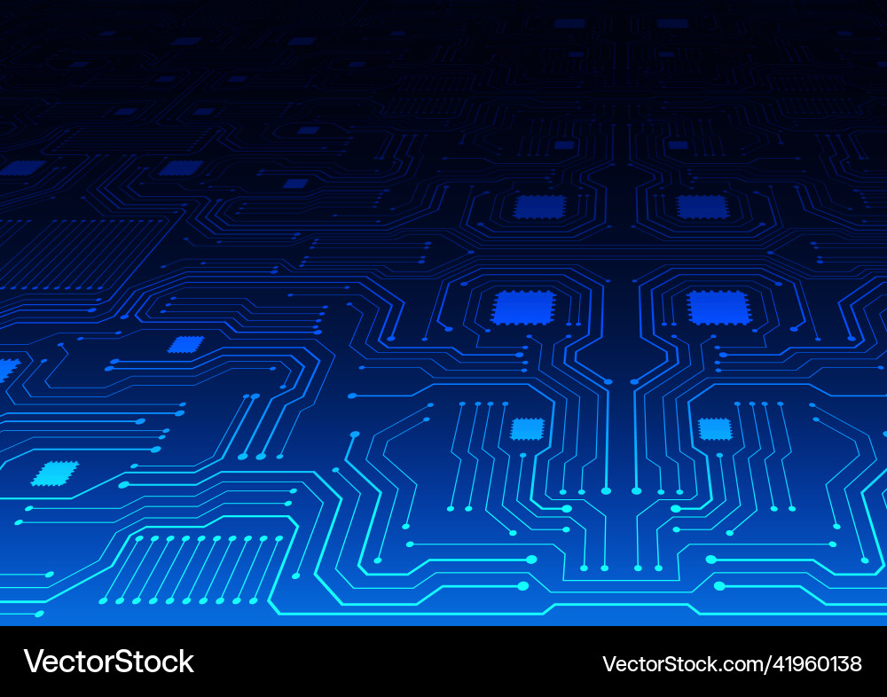 Circuit technology background with hi-tech Circuit technology background with hi-tech vector image