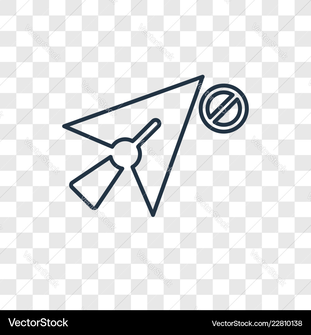 Cursor concept linear icon isolated Cursor concept linear icon isolated vector image