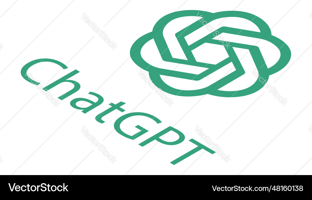 Isometric chatgpt artificial intelligence program Vector Image