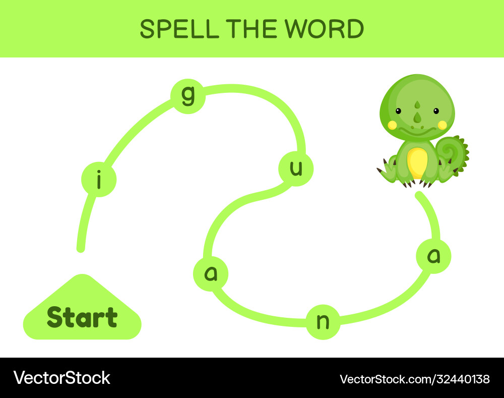 Maze for kids spelling word game template learn Maze for kids spelling word game template learn vector image