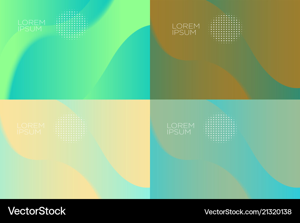 Smooth abstract colorful backgrounds set - eps10 Smooth abstract colorful backgrounds set - eps10 Vector Image