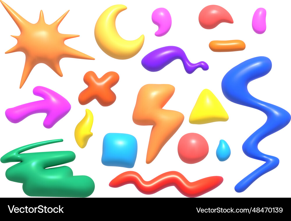 3d rendering of an abstract shape 3d rendering of an abstract shape vector image
