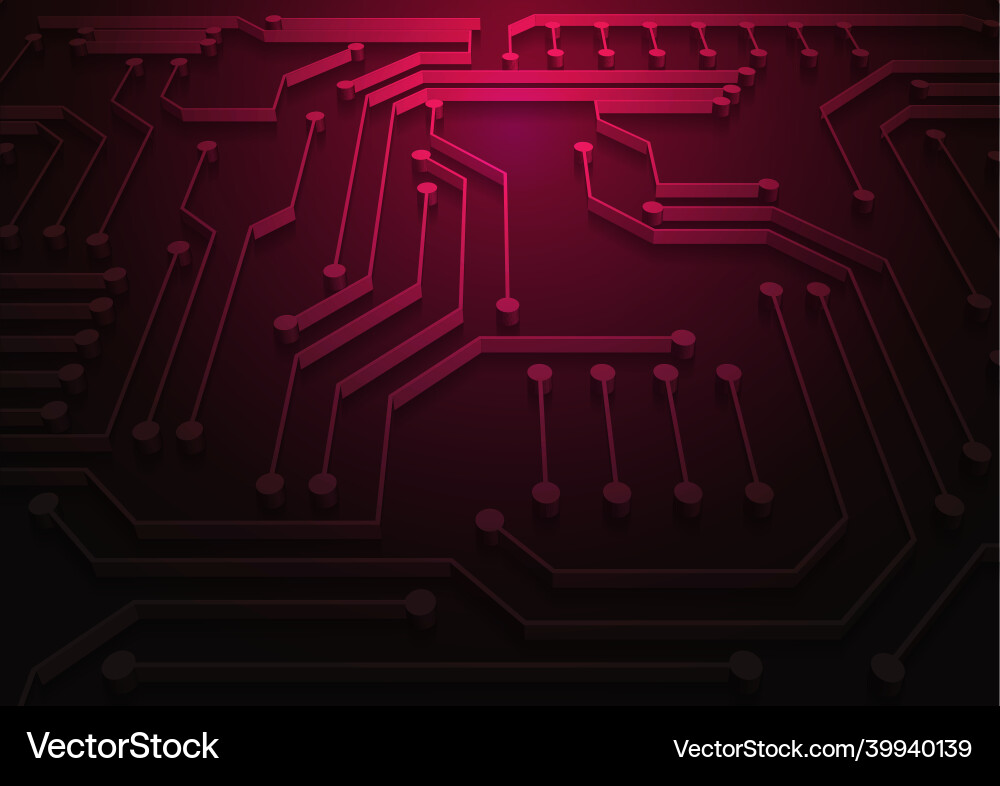 Circuit technology background with hi-tech digital Vector Image