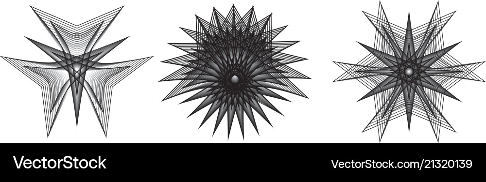 Cosmic object is a geometric fractal vector image