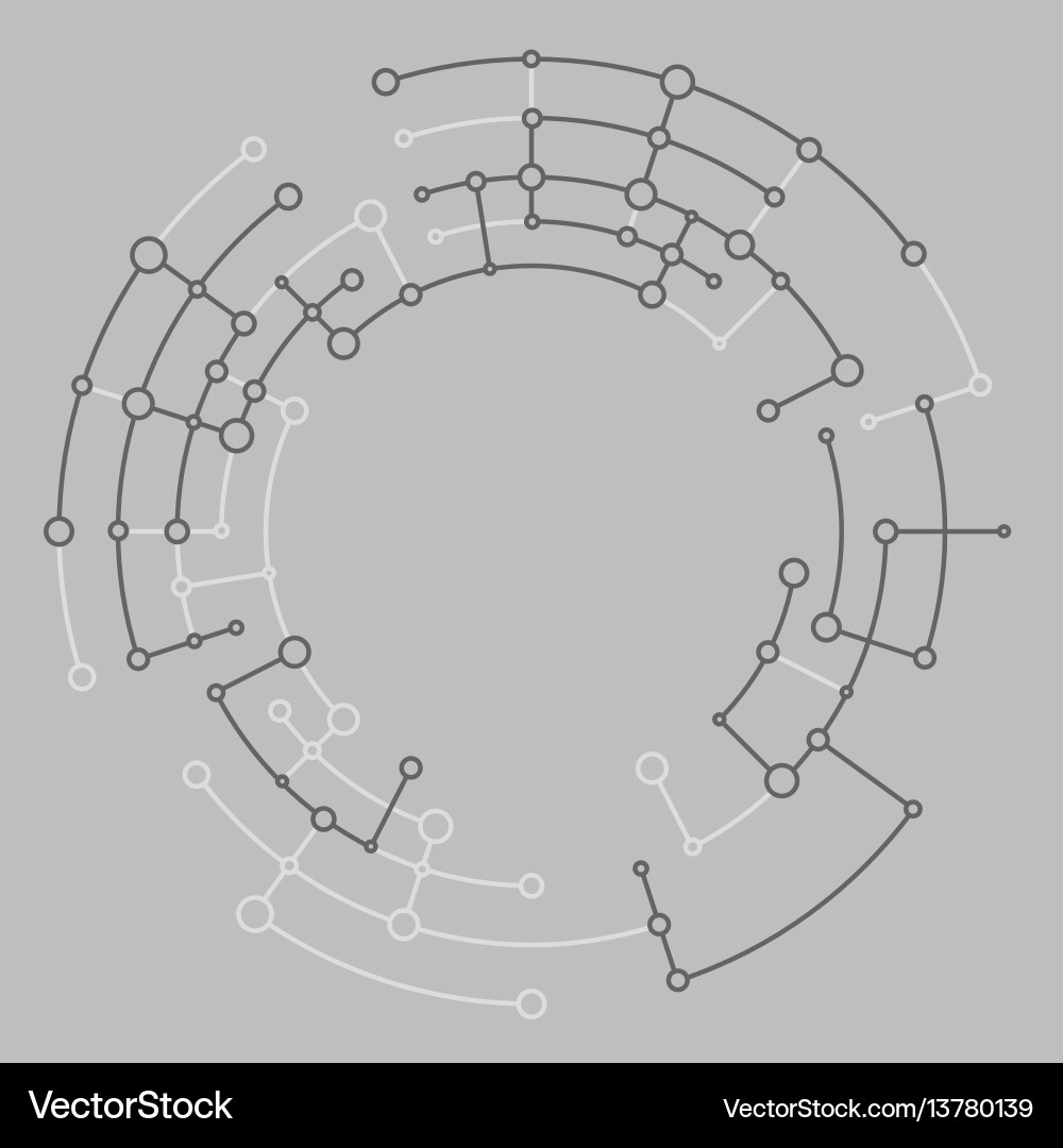 Digital Circuit Network vector image