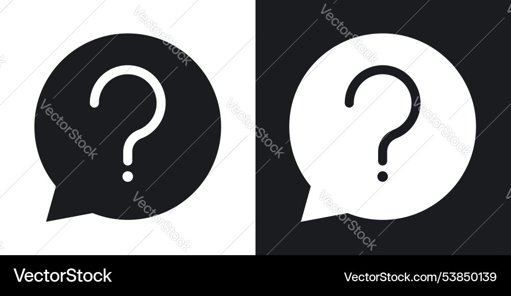 Doubts button icon set Doubts button icon set vector image