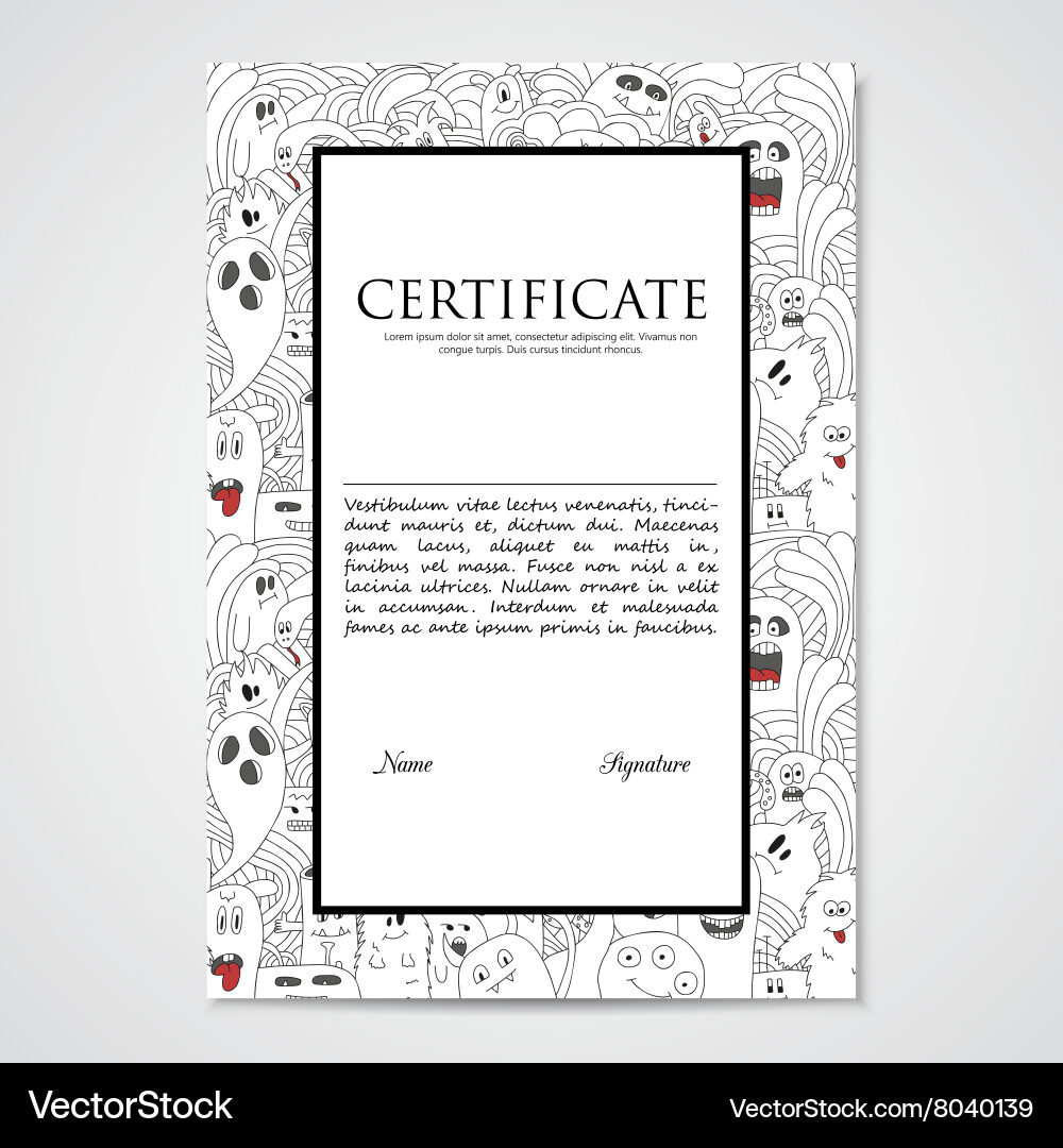 Graphic design template document with abstract Vector Image