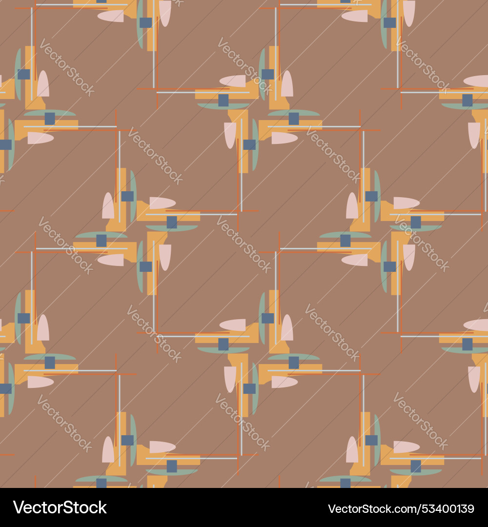 Neutral geometric seamless pattern for web design Vector Image