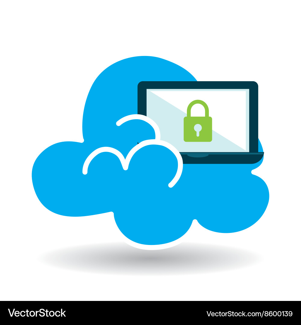 Security system design technology Vector Image