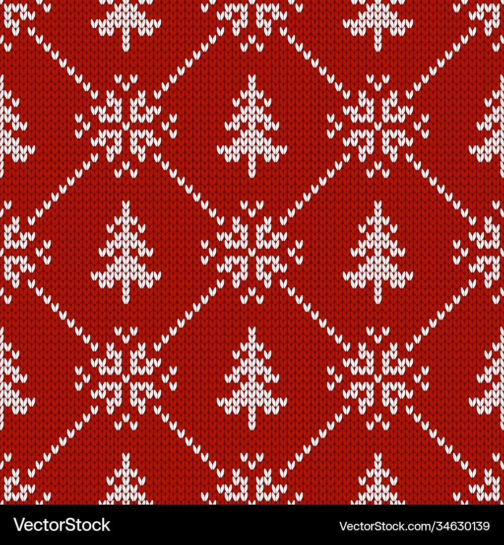 Winter Snowflake Pattern vector image