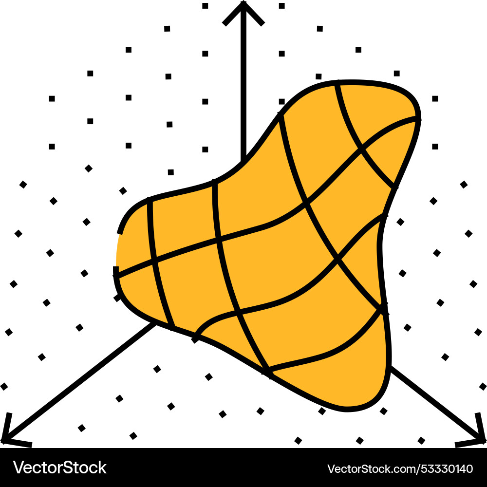 3d modeling process icon color vector image