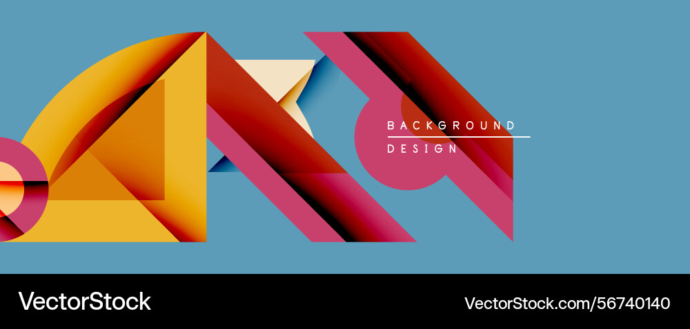 Abstract geometric composition overlapping shapes Abstract geometric composition overlapping shapes Vector Image