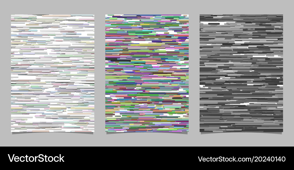 Abstract horizontal stripe background brochure vector image