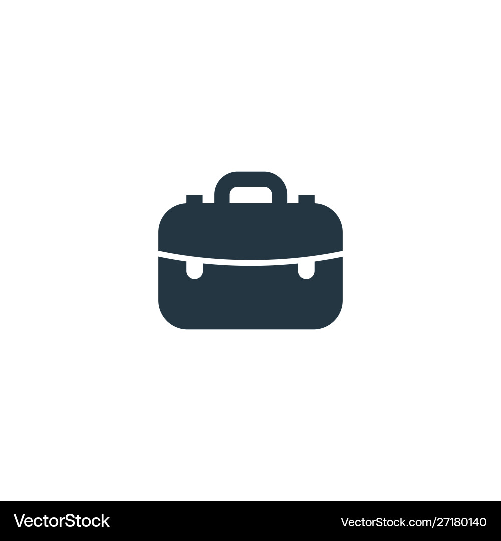Briefcase icon simple element vector image