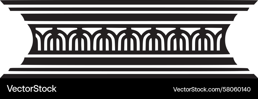 Classical Column Stripe Pattern Vector Image