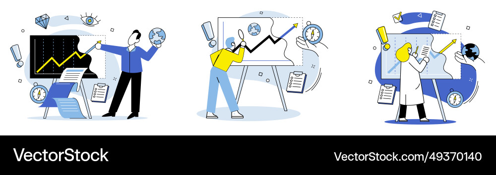 Data visualization Data visualization Vector Image