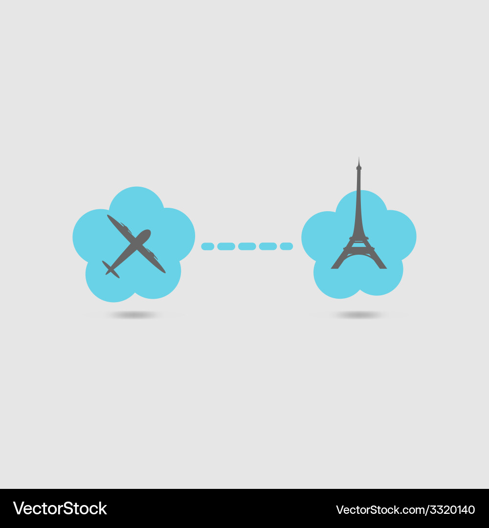 Eiffel Tower Collection vector image