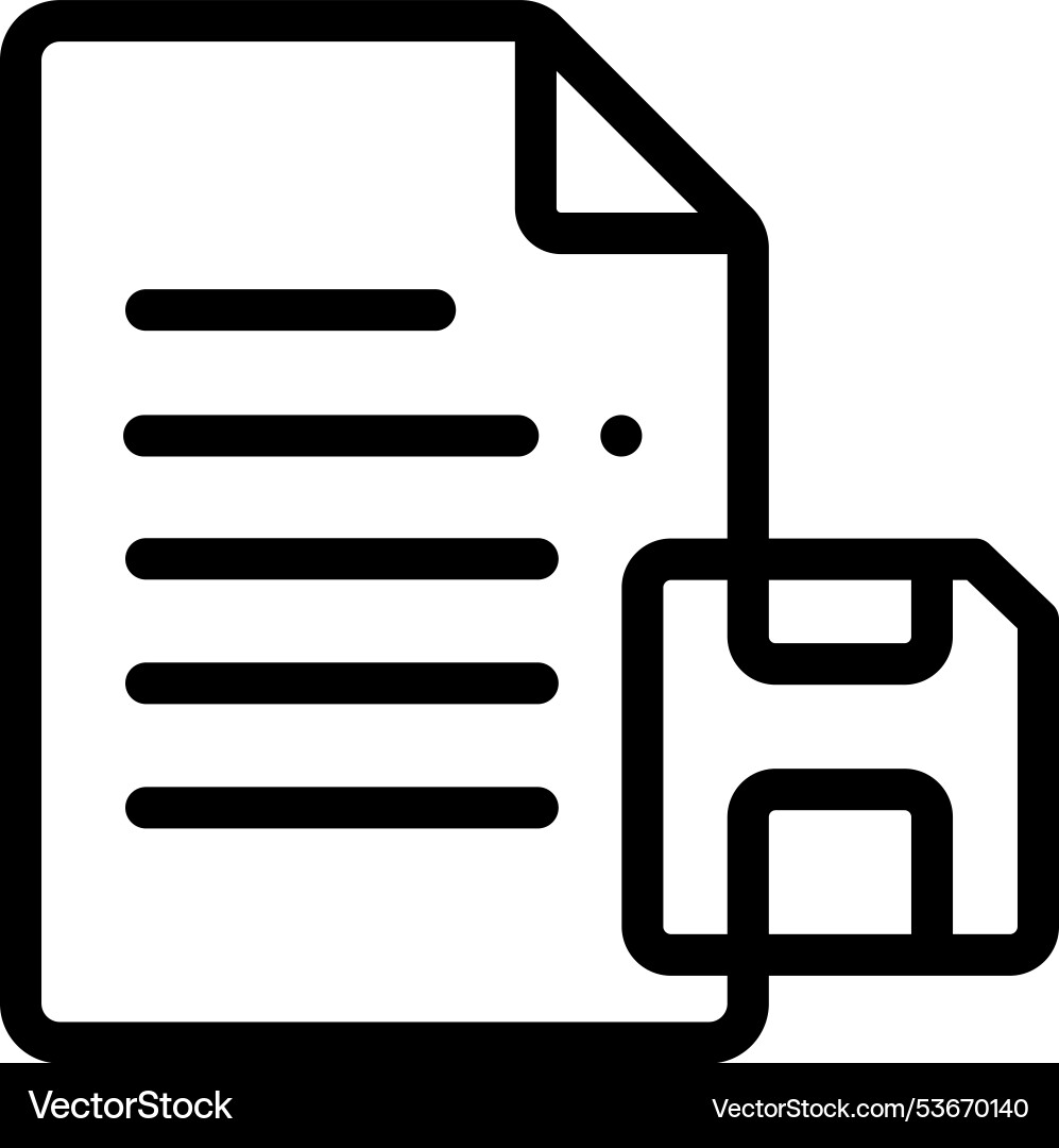 File icon thin linear style design isolated File icon thin linear style design isolated vector image