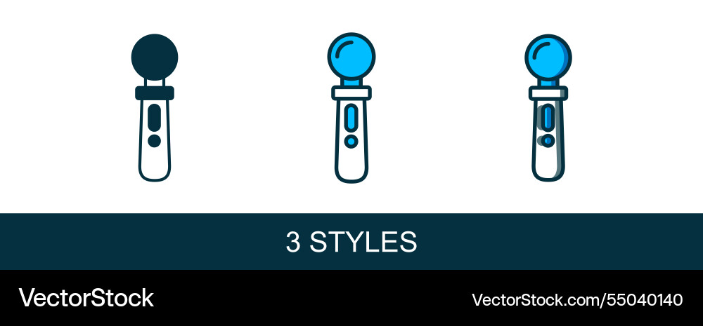 Filled outline vr controller game icon isolated Filled outline vr controller game icon isolated vector image
