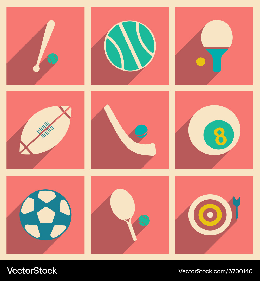 Flat with shadow concept and mobile application vector image