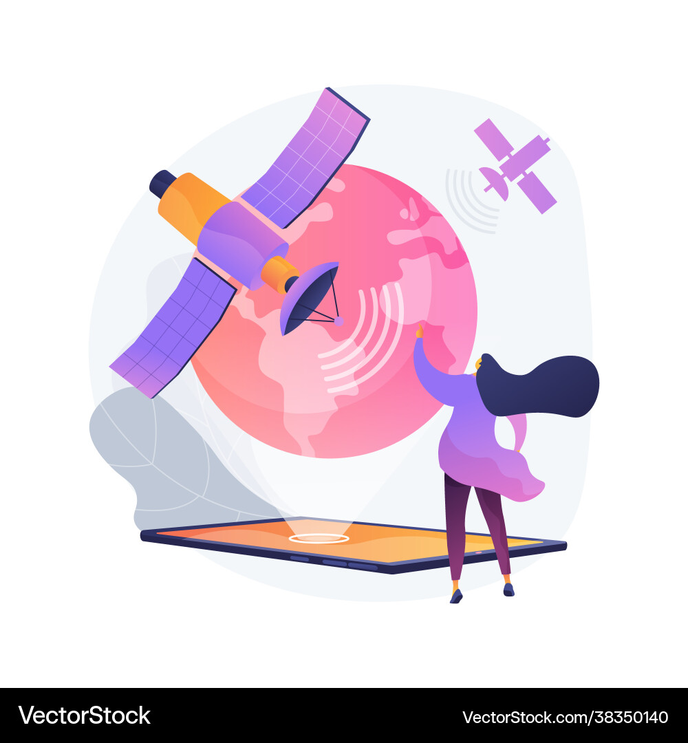 Global web connection abstract concept vector image
