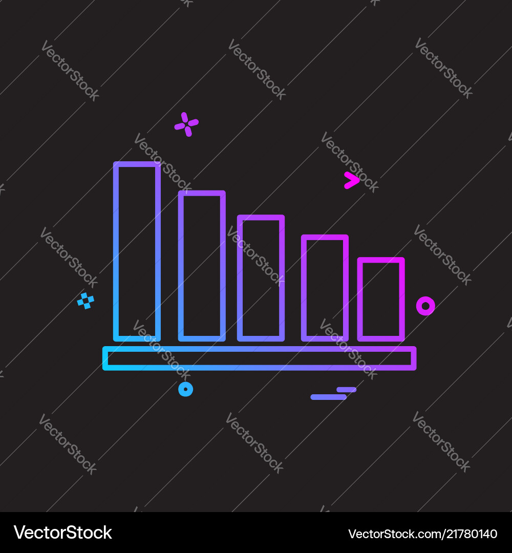 Graph icon design Vector Image