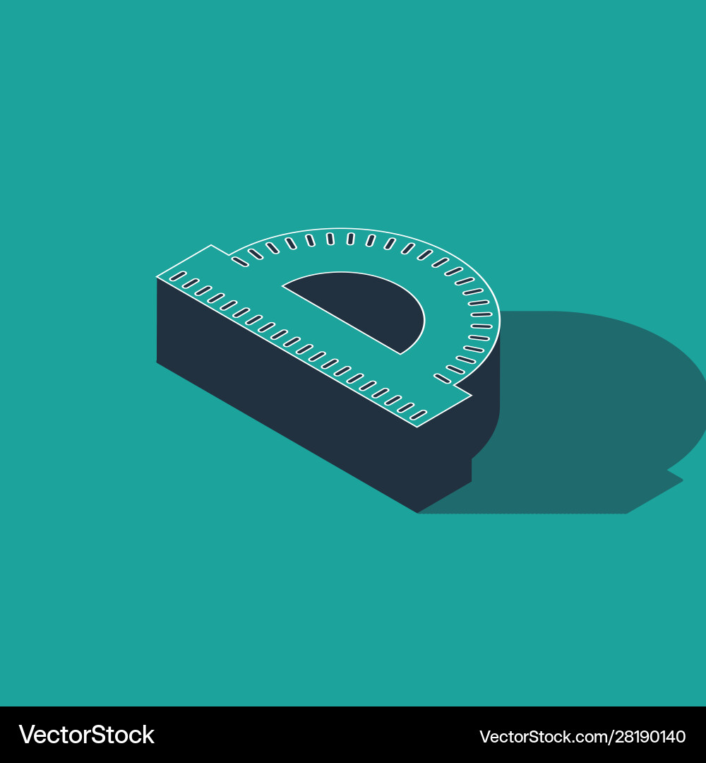 Isometric protractor grid for measuring degrees Isometric protractor grid for measuring degrees Vector Image