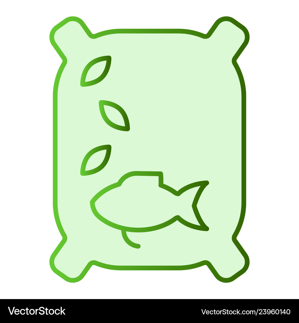 Lure flat icon fish feed green icons in trendy Lure flat icon fish feed green icons in trendy vector image