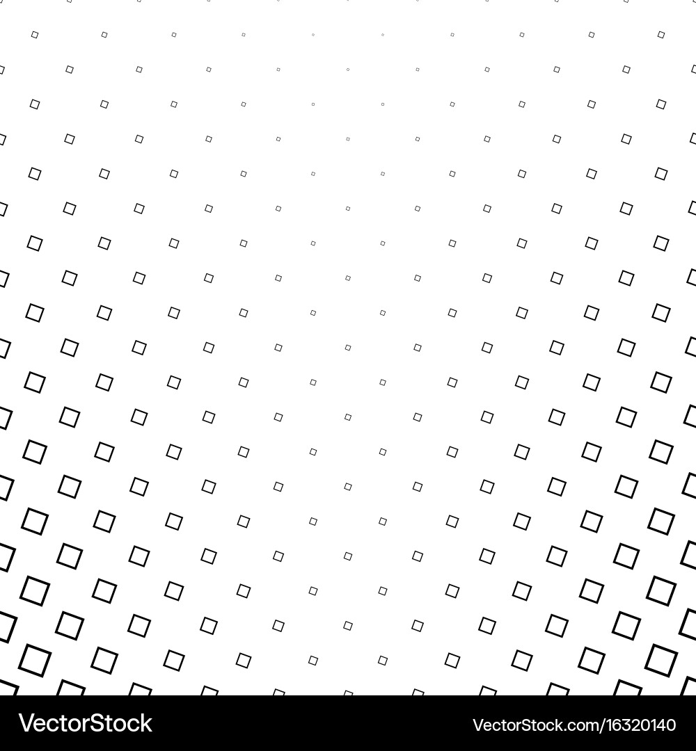 Monochrome square pattern - geometric abstract vector image