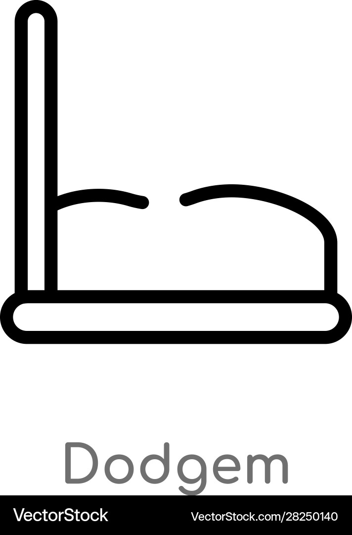 Outline dodgem icon isolated black simple line Outline dodgem icon isolated black simple line vector image